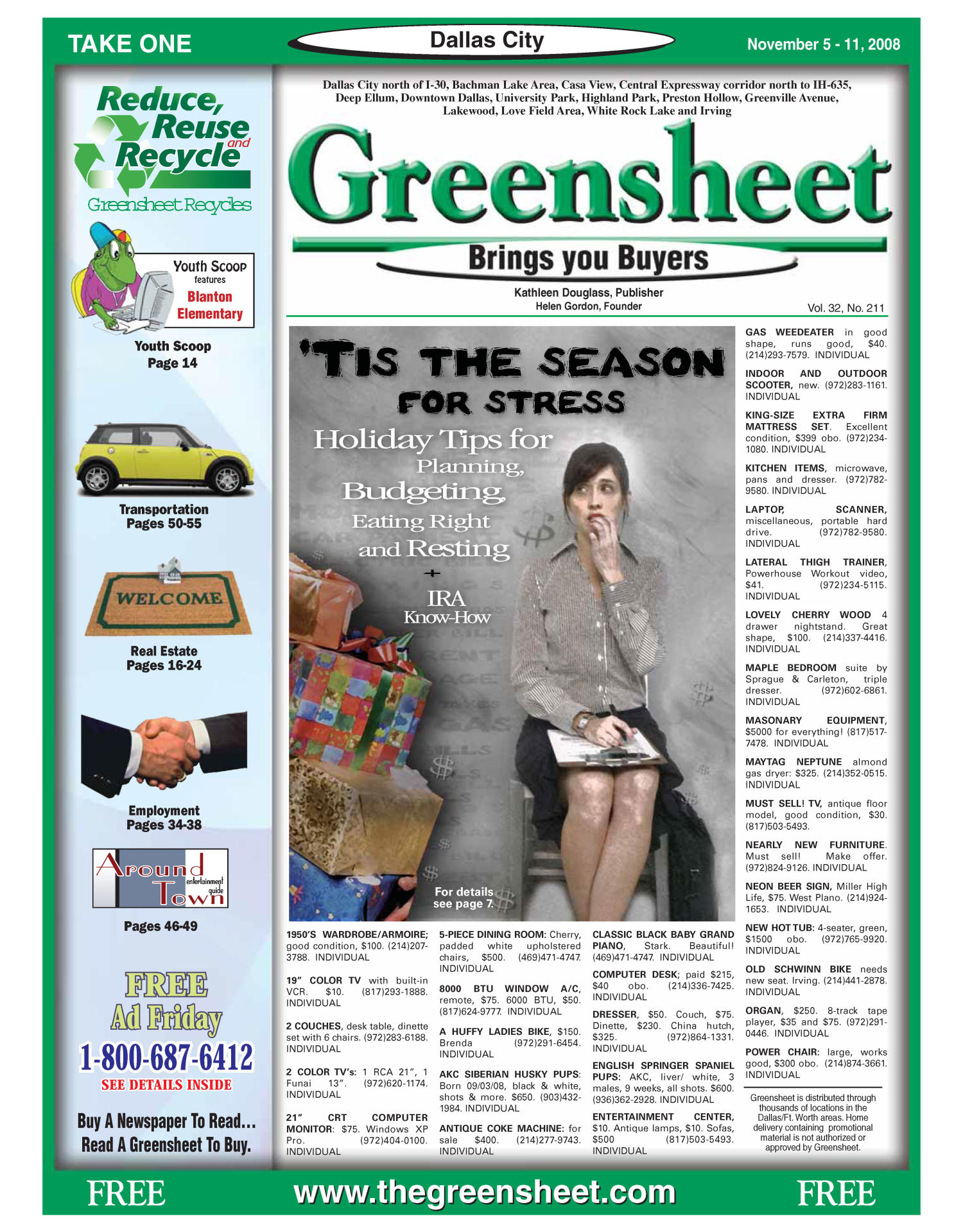 The Greensheet (Dallas, Tex.), Vol. 32, No. 211, Ed. 1 Wednesday