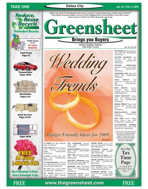 The Greensheet (Dallas, Tex.), Vol. 32, No. 295, Ed. 1 Wednesday, January 28, 2009