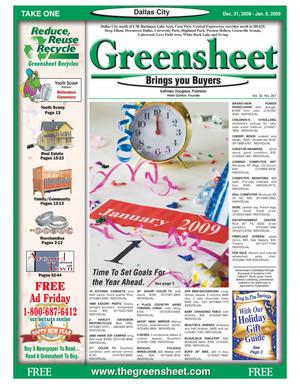 The Greensheet (Dallas, Tex.), Vol. 32, No. 267, Ed. 1 Wednesday, December 31, 2008