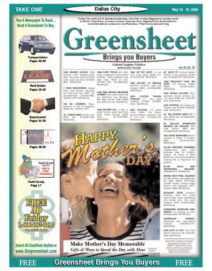 The Greensheet (Dallas, Tex.), Vol. 30, No. 29, Ed. 1 Wednesday, May 10, 2006