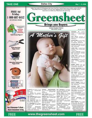 The Greensheet (Dallas, Tex.), Vol. 32, No. 29, Ed. 1 Wednesday, May 7, 2008