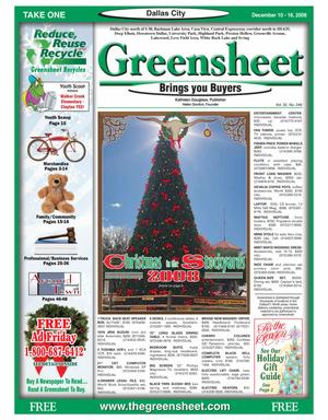 The Greensheet (Dallas, Tex.), Vol. 32, No. 246, Ed. 1 Wednesday, December 10, 2008
