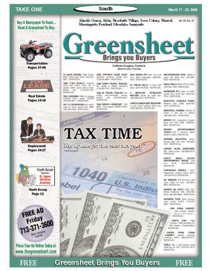 Greensheet (Houston, Tex.), Vol. 36, No. 67, Ed. 1 Thursday, March 17, 2005