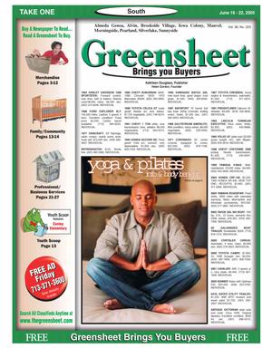 Greensheet (Houston, Tex.), Vol. 36, No. 223, Ed. 1 Thursday, June 16, 2005