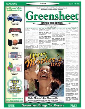Greensheet (Houston, Tex.), Vol. 37, No. 163, Ed. 1 Thursday, May 11, 2006
