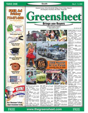 Greensheet (Houston, Tex.), Vol. 39, No. 163, Ed. 1 Thursday, May 8, 2008