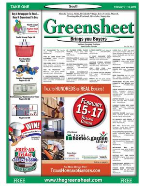 Greensheet (Houston, Tex.), Vol. 39, No. 7, Ed. 1 Thursday, February 7, 2008