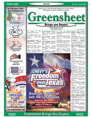 Greensheet (Houston, Tex.), Vol. 38, No. 247, Ed. 1 Thursday, June 28, 2007