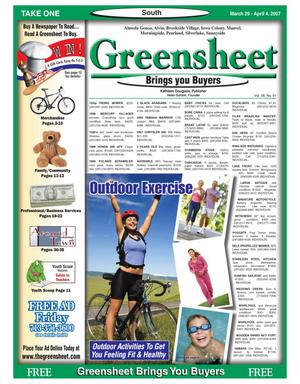 Primary view of object titled 'Greensheet (Houston, Tex.), Vol. 38, No. 91, Ed. 1 Thursday, March 29, 2007'.
