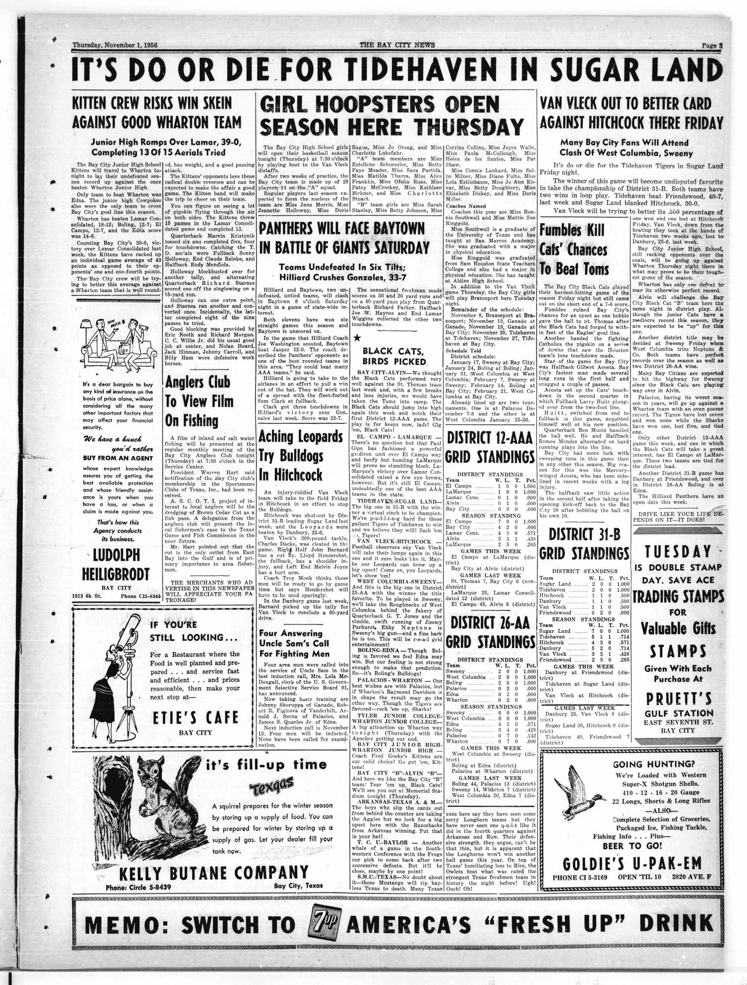The Bay City News (Bay City, Tex.), Vol. 11, No. 20, Ed. 1 Thursday, November 1, 1956
                                                
                                                    [Sequence #]: 3 of 8
                                                