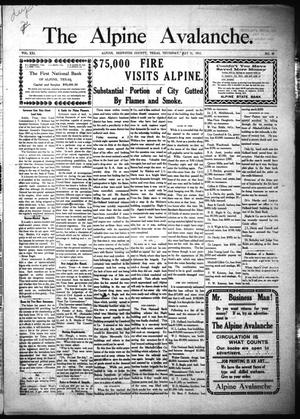 The Alpine Avalanche. (Alpine, Tex.), Vol. 21, No. 20, Ed. 1 Thursday, May 11, 1911