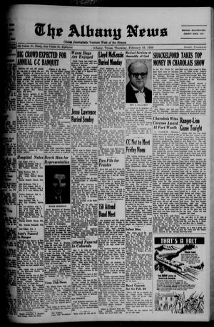 Primary view of object titled 'The Albany News (Albany, Tex.), Vol. 82, No. 24, Ed. 1 Thursday, February 10, 1966'.