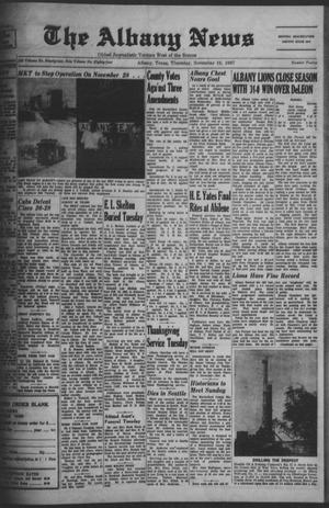 The Albany News (Albany, Tex.), Vol. 84, No. 12, Ed. 1 Thursday, November 16, 1967