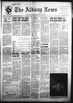 The Albany News (Albany, Tex.), Vol. 89, No. 12, Ed. 1 Thursday, November 9, 1972