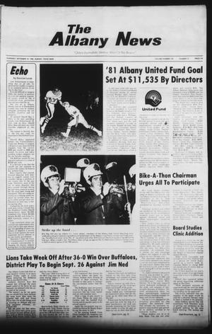 The Albany News (Albany, Tex.), Vol. 105, No. 13, Ed. 1 Thursday, September 18, 1980