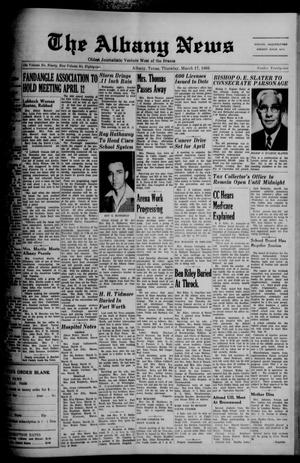 The Albany News (Albany, Tex.), Vol. 82, No. 29, Ed. 1 Thursday, March 17, 1966