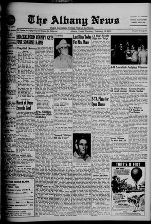 The Albany News (Albany, Tex.), Vol. 81, No. 25, Ed. 1 Thursday, February 18, 1965