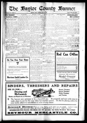 The Baylor County Banner. (Seymour, Tex.), Vol. 24, No. 27, Ed. 1 Thursday, March 31, 1921