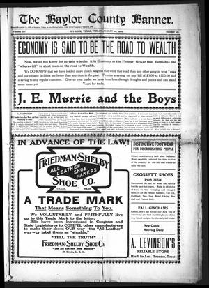 The Baylor County Banner. (Seymour, Tex.), Vol. 14, No. 46, Ed. 1 Friday, August 20, 1909