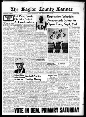 The Baylor County Banner (Seymour, Tex.), Vol. 63, No. 1, Ed. 1 Thursday, August 21, 1958