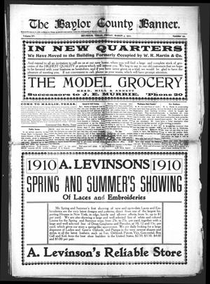 The Baylor County Banner. (Seymour, Tex.), Vol. 15, No. 22, Ed. 1 Friday, March 4, 1910