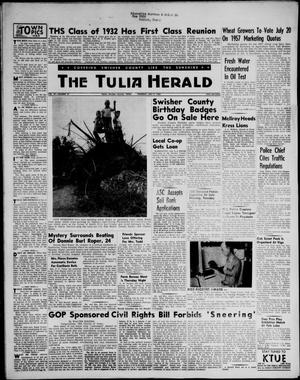 Primary view of object titled 'The Tulia Herald (Tulia, Tex), Vol. 47, No. 27, Ed. 1, Thursday, July 5, 1956'.