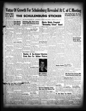 The Schulenburg Sticker (Schulenburg, Tex.), Vol. 66, No. 46, Ed. 1 Thursday, June 9, 1960