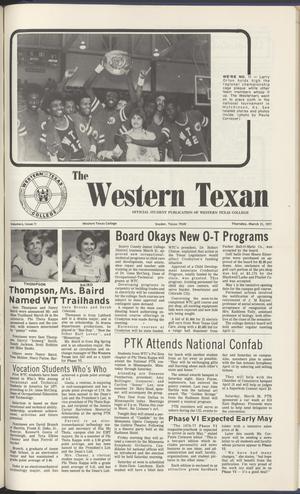 Primary view of object titled 'The Western Texan (Snyder, Tex.), Vol. 6, No. 11, Ed. 1 Thursday, March 31, 1977'.