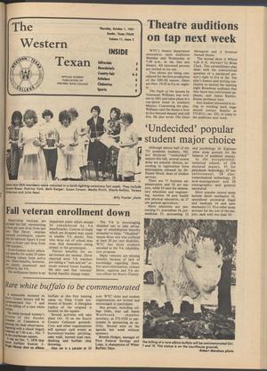 The Western Texan (Snyder, Tex.), Vol. 11, No. 2, Ed. 1 Thursday, October 1, 1981