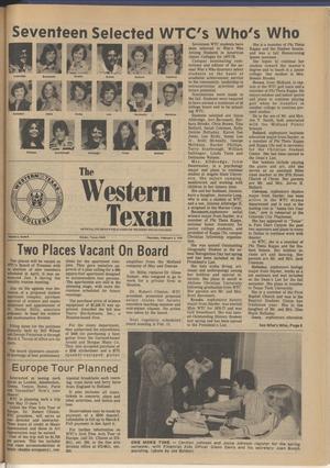 The Western Texan (Snyder, Tex.), Vol. 7, No. 8, Ed. 1 Thursday, February 2, 1978