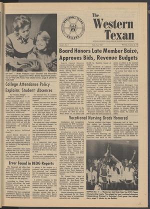 Primary view of object titled 'The Western Texan (Snyder, Tex.), Vol. 8, No. 5, Ed. 1 Wednesday, November 22, 1978'.