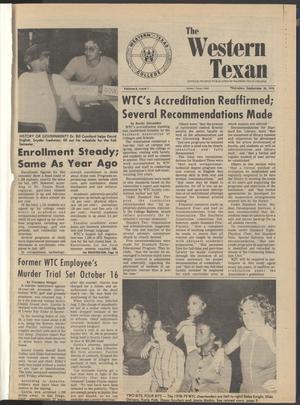The Western Texan (Snyder, Tex.), Vol. 8, No. 1, Ed. 1 Thursday, September 28, 1978