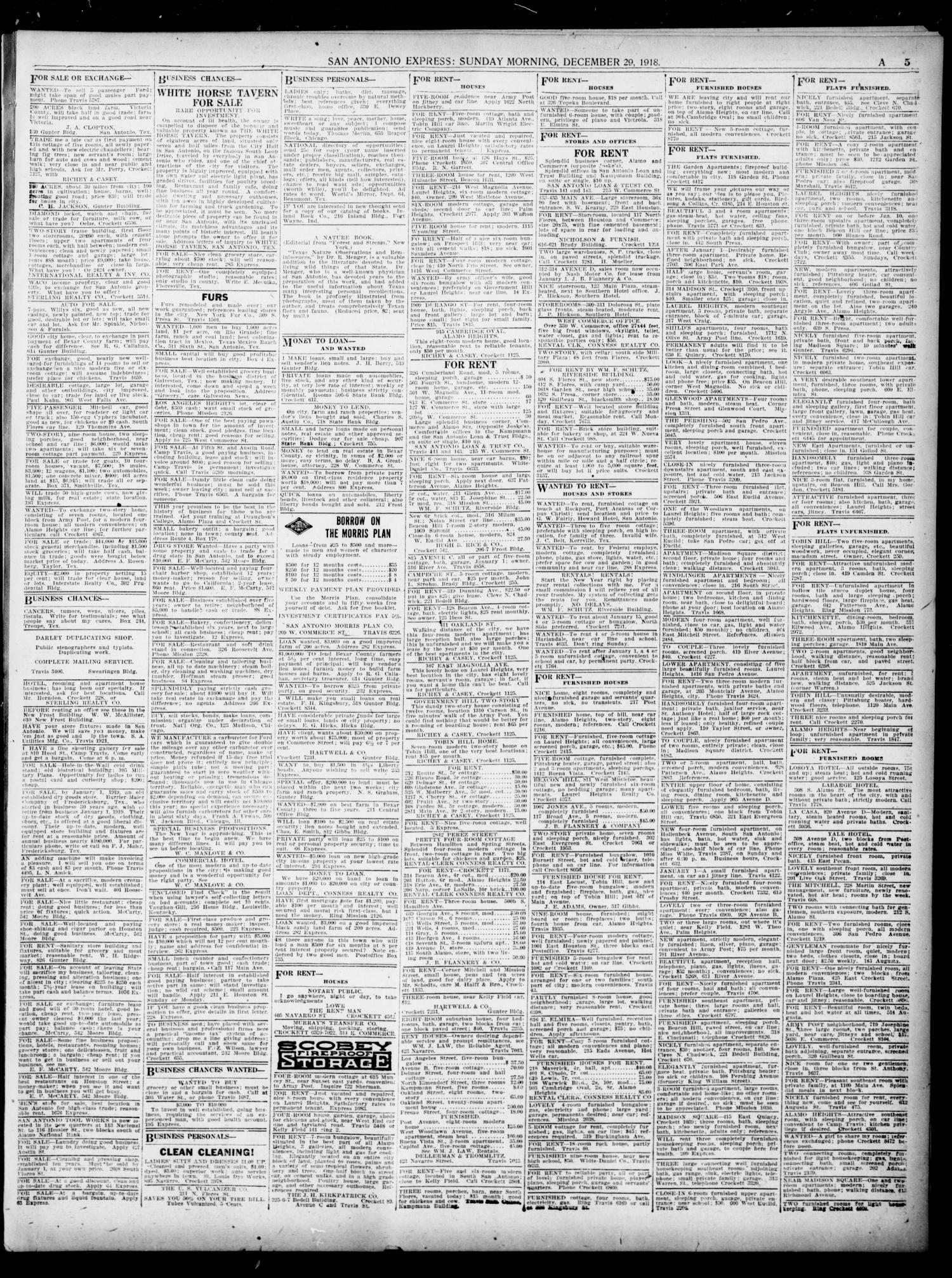 San Antonio Express. (San Antonio, Tex.), Vol. 53, No. 363, Ed. 1 Sunday, December 29, 1918
                                                
                                                    [Sequence #]: 47 of 58
                                                
