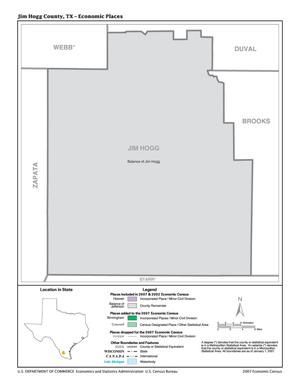 2007 Economic Census Map: Jim Hogg County, Texas - Economic Places