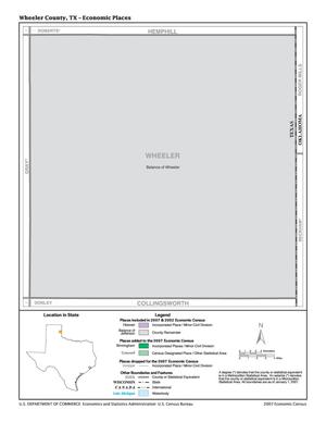 2007 Economic Census Map: Wheeler County, Texas - Economic Places