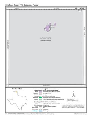 2007 Economic Census Map: Ochiltree County, Texas - Economic Places