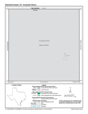 2007 Economic Census Map: Hansford County, Texas - Economic Places
