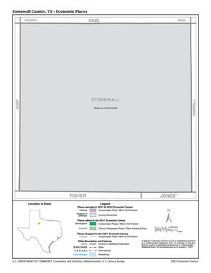 2007 Economic Census Map: Stonewall County, Texas - Economic Places