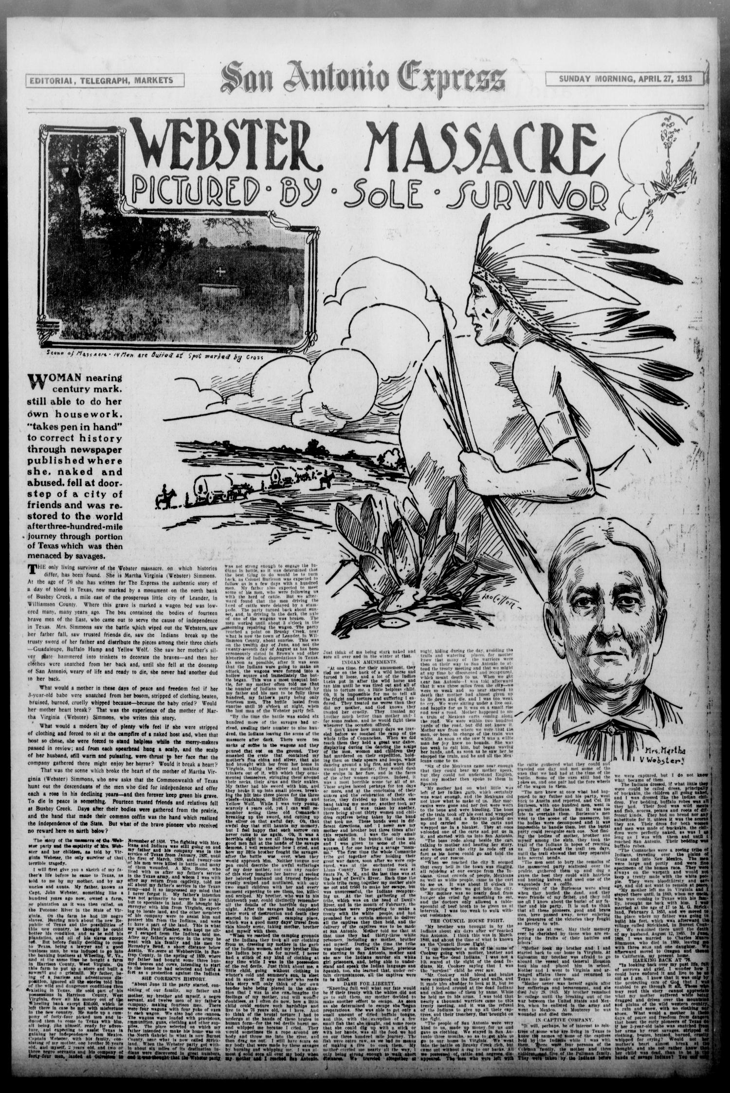 San Antonio Express. (San Antonio, Tex.), Vol. 48, No. 117, Ed. 1 Sunday,  April 27, 1913 - Page 15 of 67 - The Portal to Texas History