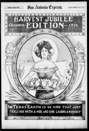 San Antonio Express. (San Antonio, Tex.), Vol. 47, No. 287, Ed. 1 Sunday, October 13, 1912