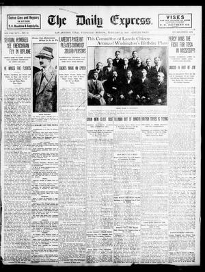 Primary view of object titled 'The Daily Express. (San Antonio, Tex.), Vol. 45, No. 54, Ed. 1 Wednesday, February 23, 1910'.