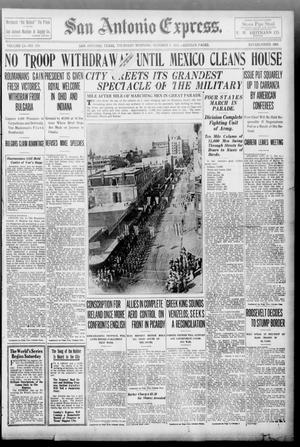 San Antonio Express. (San Antonio, Tex.), Vol. 51, No. 279, Ed. 1 Thursday, October 5, 1916
