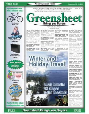 The Greensheet (Austin, Tex.), Vol. 28, No. 39, Ed. 1 Thursday, November 10, 2005