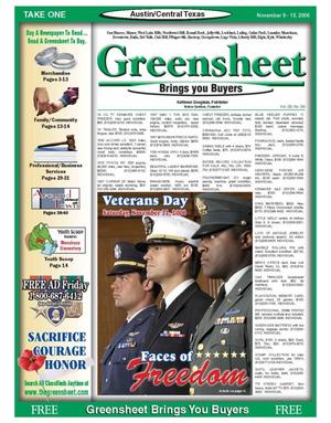The Greensheet (Austin, Tex.), Vol. 29, No. 39, Ed. 1 Thursday, November 9, 2006