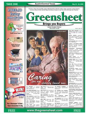 The Greensheet (Austin, Tex.), Vol. 31, No. 15, Ed. 1 Thursday, May 22, 2008