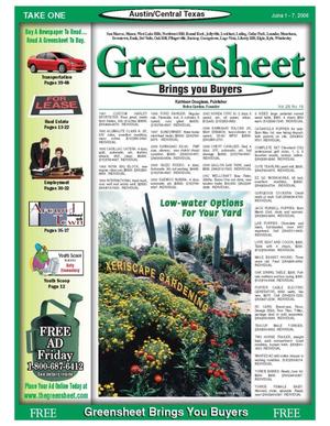 The Greensheet (Austin, Tex.), Vol. 29, No. 16, Ed. 1 Thursday, June 1, 2006
