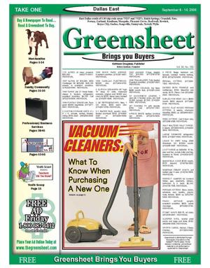 The Greensheet (Dallas, Tex.), Vol. 30, No. 153, Ed. 1 Friday, September 8, 2006