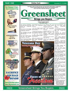 The Greensheet (Dallas, Tex.), Vol. 30, No. 216, Ed. 1 Friday, November 10, 2006