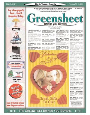 The Greensheet (Fort Worth, Tex.), Vol. 28, No. 288, Ed. 1 Thursday, February 10, 2005