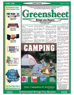 The Greensheet (Dallas, Tex.), Vol. 30, No. 328, Ed. 1 Friday, March 2, 2007